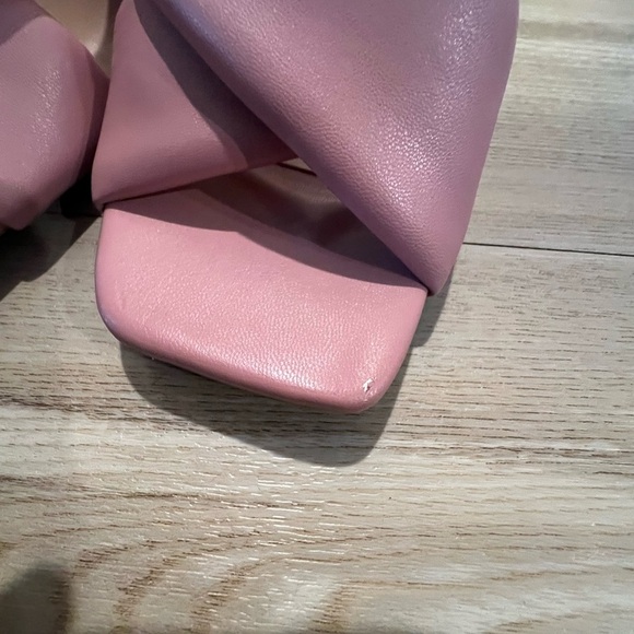 A New Day Clementine Pink Padded Crossband Heels Size 8 - Picture 9 of 9